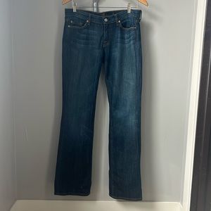 7 for all mankind bootcut low rise size 28 jeans new never worn before